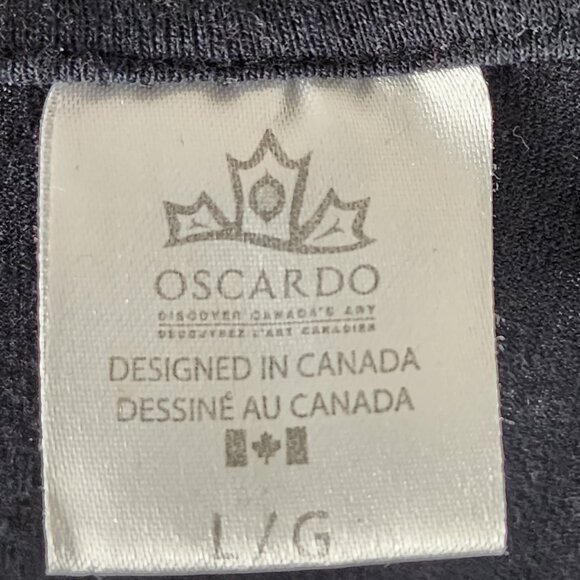 Oscardo Black Skulls Print 100% Cotton Crewneck Graphic T-Shirt - Picture 3 of 4